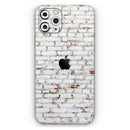 Grungy Red & White Brick Wall  - Protective Skin Wrap & Decal – Compatible with iPhone SE to iPhone 17 Pro Max (All Models)
