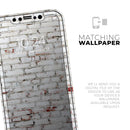 Grungy Red & White Brick Wall  - Protective Skin Wrap & Decal – Compatible with iPhone SE to iPhone 17 Pro Max (All Models)