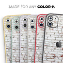 Grungy Red & White Brick Wall  - Protective Skin Wrap & Decal – Compatible with iPhone SE to iPhone 17 Pro Max (All Models)