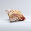 Grungy Red Panel V3 ink-Fuzed Decorative Throw Pillow