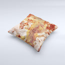 Grungy Red Panel V3 ink-Fuzed Decorative Throw Pillow