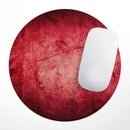 Grungy Red Scratched Surface// WaterProof Rubber Foam Backed Anti-Slip Mouse Pad for Home Work Office or Gaming Computer Desk