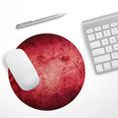 Grungy Red Scratched Surface// WaterProof Rubber Foam Backed Anti-Slip Mouse Pad for Home Work Office or Gaming Computer Desk