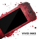 Grungy Red Scratched Surface // Skin Decal Wrap Kit for Nintendo Switch Console & Dock, Joy-Cons, Pro Controller, Lite, 3DS XL, 2DS XL, DSi, or Wii - Vinyl Skin Wrap for Nintendo Switch 2, OLED, Lite, Pro Controller, Wii & Classic Handhelds
