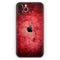 Grungy Red Scratched Surface // Skin-Kit compatible with the Apple iPhone 14, 13, 12, 12 Pro Max, 12 Mini, 11 Pro, SE, X/XS + (All iPhones Available)