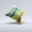 Grungy Scratched Surface V3 Ink-Fuzed Decorative Throw Pillow