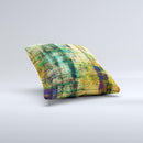 Grungy Scratched Surface V3 Ink-Fuzed Decorative Throw Pillow