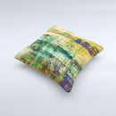 Grungy Scratched Surface V3 Ink-Fuzed Decorative Throw Pillow