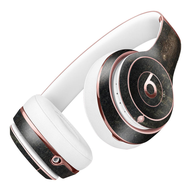 Grungy Scratched Woodgrain Surface Full-Body Skin Kit for the Beats by Dre Solo 3 Wireless Headphones