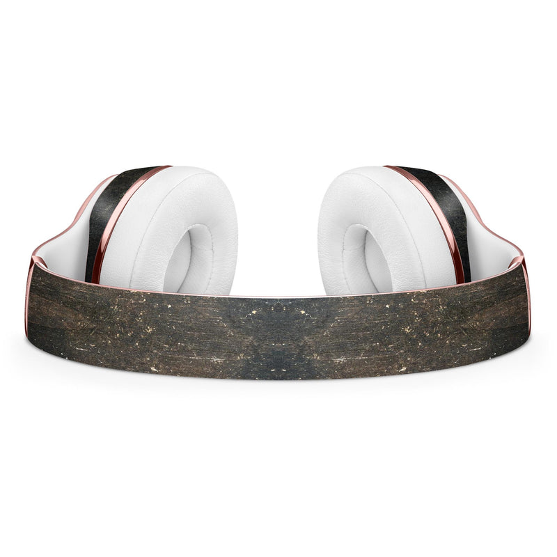 Grungy Scratched Woodgrain Surface Full-Body Skin Kit for the Beats by Dre Solo 3 Wireless Headphones
