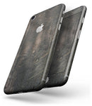 Grungy Scratched Woodgrain Surface - Skin-kit for the iPhone 8 or 8 Plus