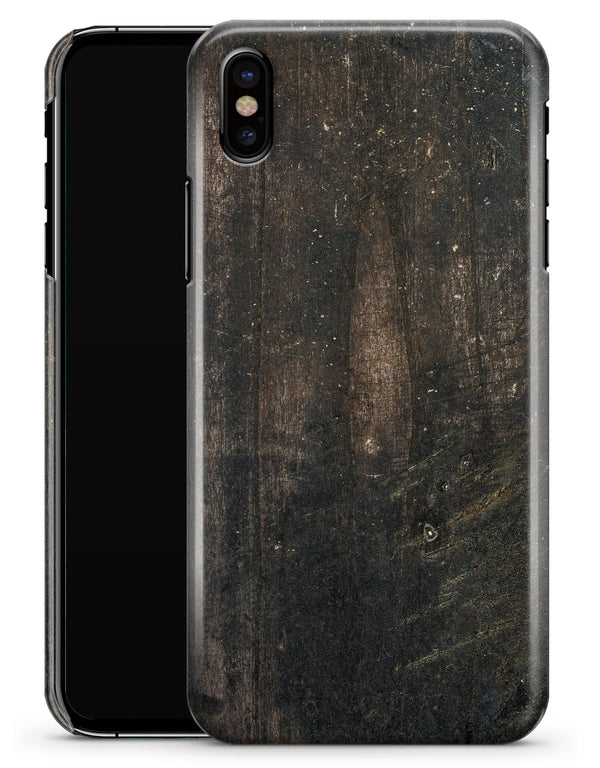 Grungy Scratched Woodgrain Surface - iPhone X Clipit Case