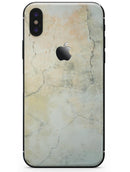 Grungy Tan Cracked Surface - iPhone X Skin-Kit