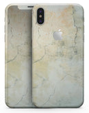 Grungy Tan Cracked Surface - iPhone X Skin-Kit
