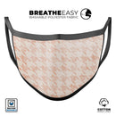 Grungy Tangerine Dream Pattern - Made in USA Mouth Cover Unisex Anti-Dust Cotton Blend Reusable & Washable Face Mask with Adjustable Sizing for Adult or Child
