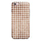 Grungy Tangerine Houndstooth Pattern iPhone 6/6s or 6/6s Plus 2-Piece Hybrid INK-Fuzed Case
