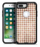 Grungy Tangerine Houndstooth Pattern - iPhone 7 Plus/8 Plus OtterBox Case & Skin Kits