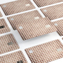 Grungy Tangerine Houndstooth Pattern - Premium Protective Decal Skin-Kit for the Apple Credit Card