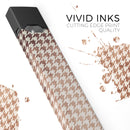Grungy Tangerine Houndstooth Pattern - Premium Decal Protective Skin-Wrap Sticker compatible with the Juul Labs vaping device
