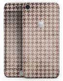 Grungy Tangerine Houndstooth Pattern - Skin-kit for the iPhone 8 or 8 Plus