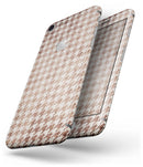 Grungy Tangerine Houndstooth Pattern - Skin-kit for the iPhone 8 or 8 Plus