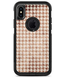 Grungy Tangerine Houndstooth Pattern - iPhone X OtterBox Case & Skin Kits