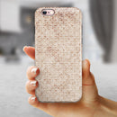 Grungy Tangerine Tile Pattern iPhone 6/6s or 6/6s Plus 2-Piece Hybrid INK-Fuzed Case