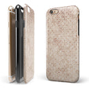 Grungy Tangerine Tile Pattern iPhone 6/6s or 6/6s Plus 2-Piece Hybrid INK-Fuzed Case