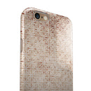 Grungy Tangerine Tile Pattern iPhone 6/6s or 6/6s Plus 2-Piece Hybrid INK-Fuzed Case