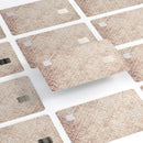 Grungy Tangerine Tile Pattern - Premium Protective Decal Skin-Kit for the Apple Credit Card