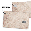 Grungy Tangerine Tile Pattern - Premium Protective Decal Skin-Kit for the Apple Credit Card