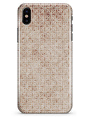 Grungy Tangerine Tile Pattern - iPhone X Clipit Case