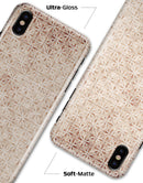 Grungy Tangerine Tile Pattern - iPhone X Clipit Case