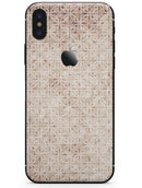 Grungy Tangerine Tile Pattern - iPhone X Skin-Kit