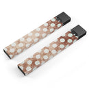 Grungy Tangerine with White Polka Dots  - Premium Decal Protective Skin-Wrap Sticker compatible with the Juul Labs vaping device