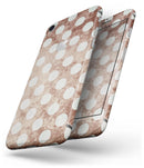 Grungy Tangerine with White Polka Dots  - Skin-kit for the iPhone 8 or 8 Plus
