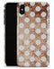 Grungy Tangerine with White Polka Dots  - iPhone X Clipit Case