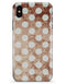 Grungy Tangerine with White Polka Dots  - iPhone X Clipit Case