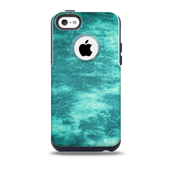Grungy Teal Chipped Concrete Skin for the iPhone 5c OtterBox Commuter Case