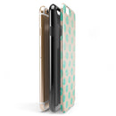 Grungy Teal Polka Dots iPhone 6/6s or 6/6s Plus 2-Piece Hybrid INK-Fuzed Case