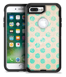 Grungy Teal Polka Dots - iPhone 7 Plus/8 Plus OtterBox Case & Skin Kits