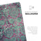 Grungy Teal and Pink Damask Pattern - Full Body Skin Decal for the Apple iPad Pro 12.9", 11", 10.5", 9.7", Air or Mini (All Models Available)