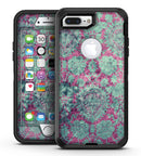 Grungy Teal and Pink Damask Pattern - iPhone 7 Plus/8 Plus OtterBox Case & Skin Kits
