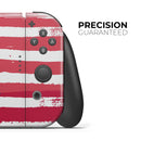 Grungy Vector American Flag // Skin Decal Wrap Kit for Nintendo Switch Console & Dock, Joy-Cons, Pro Controller, Lite, 3DS XL, 2DS XL, DSi, or Wii