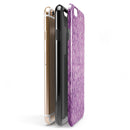 Grungy Violet Damask Pattern iPhone 6/6s or 6/6s Plus 2-Piece Hybrid INK-Fuzed Case
