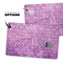 Grungy Violet Damask Pattern - Premium Protective Decal Skin-Kit for the Apple Credit Card