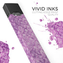 Grungy Violet Damask Pattern - Premium Decal Protective Skin-Wrap Sticker compatible with the Juul Labs vaping device
