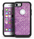 Grungy Violet Damask Pattern - iPhone 7 or 8 OtterBox Case & Skin Kits