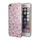 Grungy Violet Wildflower Pattern iPhone 6/6s or 6/6s Plus 2-Piece Hybrid INK-Fuzed Case
