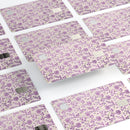 Grungy Violet Wildflower Pattern - Premium Protective Decal Skin-Kit for the Apple Credit Card